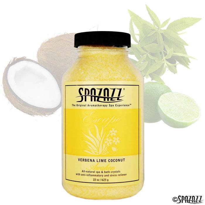 SPAZAZZ CRYSTALS VERBENA LIME COCONT 22OZ